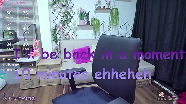 Snapshot of Lunlunera chatting on 02-24-25, 05:54 Lunlunera online show from 02-24-25, 05:54
