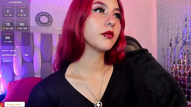 Snapshot of Megan_wolf1_ chatting on 01-31-25, 07:29 Megan wolf1  online show from 01-31-25, 07:29