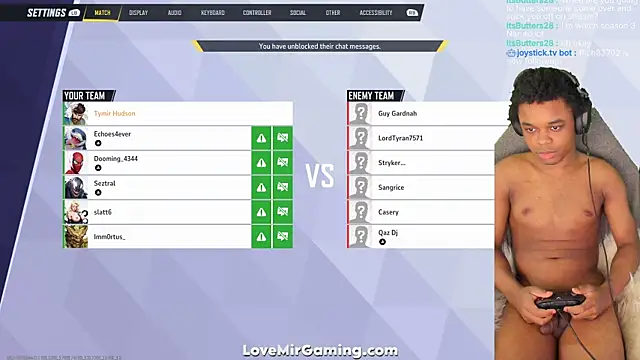 Snapshot of lovemirgaming chatting on 09-29-25, 07:41 lovemirgaming online show from 09-29-25, 07:41