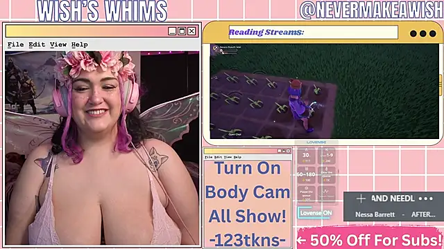 Snapshot of nevermakeawish chatting on 05-26-26, 10:13 nevermakeawish online show from 05-26-26, 10:13