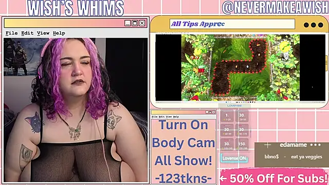 Snapshot of nevermakeawish chatting on 05-17-26, 09:42 nevermakeawish online show from 05-17-26, 09:42