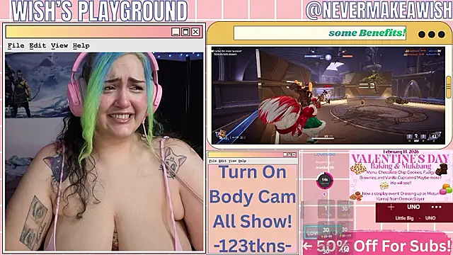 nevermakeawish online show from 02-13-26, 05:02