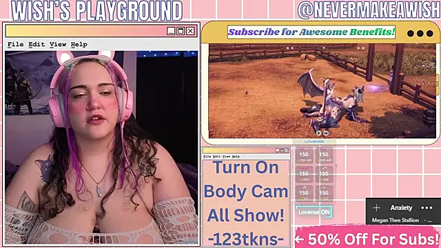 Snapshot of nevermakeawish chatting on 05-01-26, 10:53 nevermakeawish online show from 05-01-26, 10:53