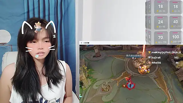 Snapshot of Duolamei chatting on 10-14-25, 02:17 Duolamei online show from 10-14-25, 02:17