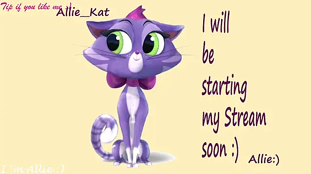 Snapshot of Allie_Kat chatting on 05-17-26, 01:00 Allie Kat online show from 05-17-26, 01:00