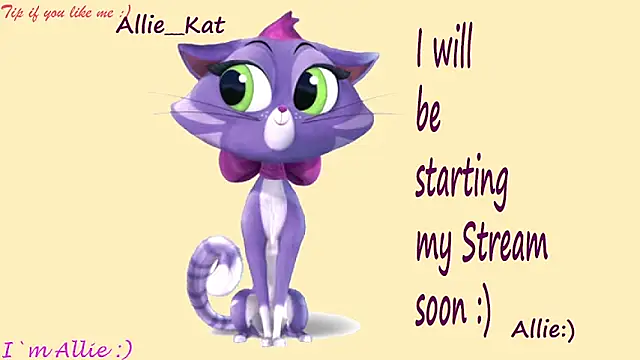 Snapshot of Allie_Kat chatting on 06-20-26, 02:00 Allie Kat online show from 06-20-26, 02:00