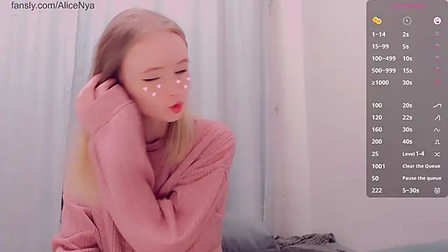 AliceNya cute online show from 01-08-26, 07:14