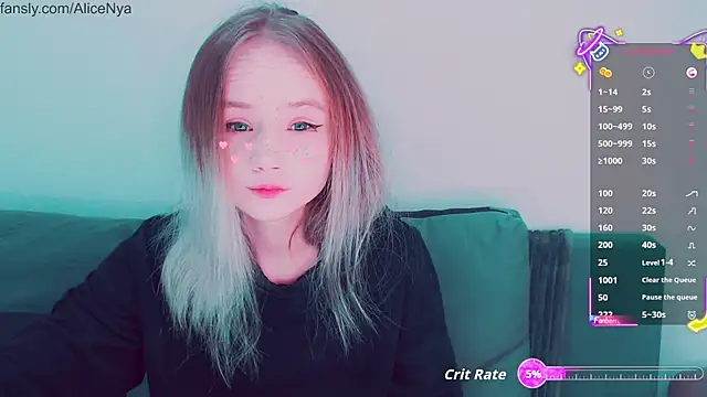 AliceNya cute online show from 10-15-25, 04:33