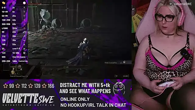 Snapshot of VelvetteSWE chatting on 07-08-26, 09:04 VelvetteSWE online show from 07-08-26, 09:04