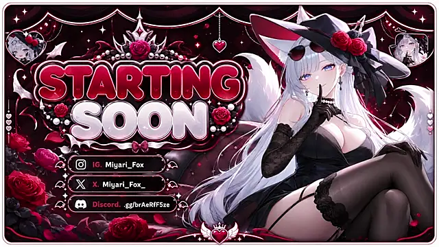 Snapshot of MiyariFox chatting on 07-08-26, 06:03 MiyariFox online show from 07-08-26, 06:03