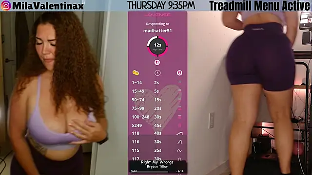 Snapshot of MilaValentina chatting on 05-15-26, 01:36 MilaValentina online show from 05-15-26, 01:36