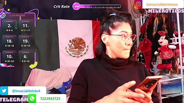 Snapshot of LaInsaciableIntensa chatting on 05-15-26, 02:09 LaInsaciableIntensa online show from 05-15-26, 02:09