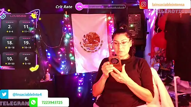 Snapshot of LaInsaciableIntensa chatting on 05-18-26, 01:06 LaInsaciableIntensa online show from 05-18-26, 01:06