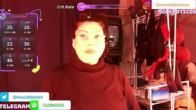 Snapshot of LaInsaciableIntensa chatting on 05-08-26, 01:53 LaInsaciableIntensa online show from 05-08-26, 01:53