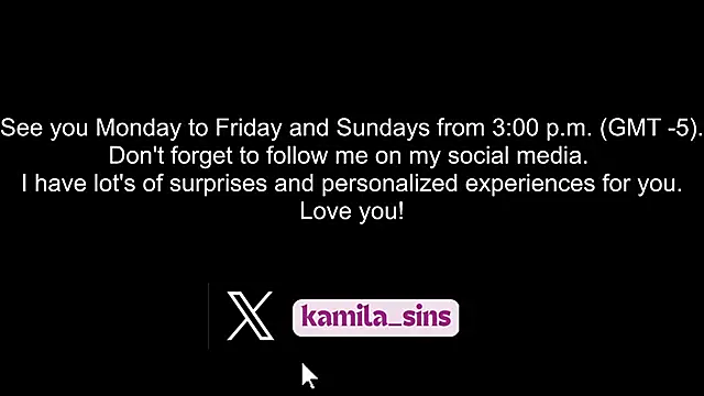 Snapshot of kamila_sins chatting on 03-04-25, 08:05 kamila sins online show from 03-04-25, 08:05